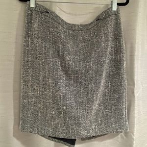 Ann Taylor Blue & White Pencil Skirt